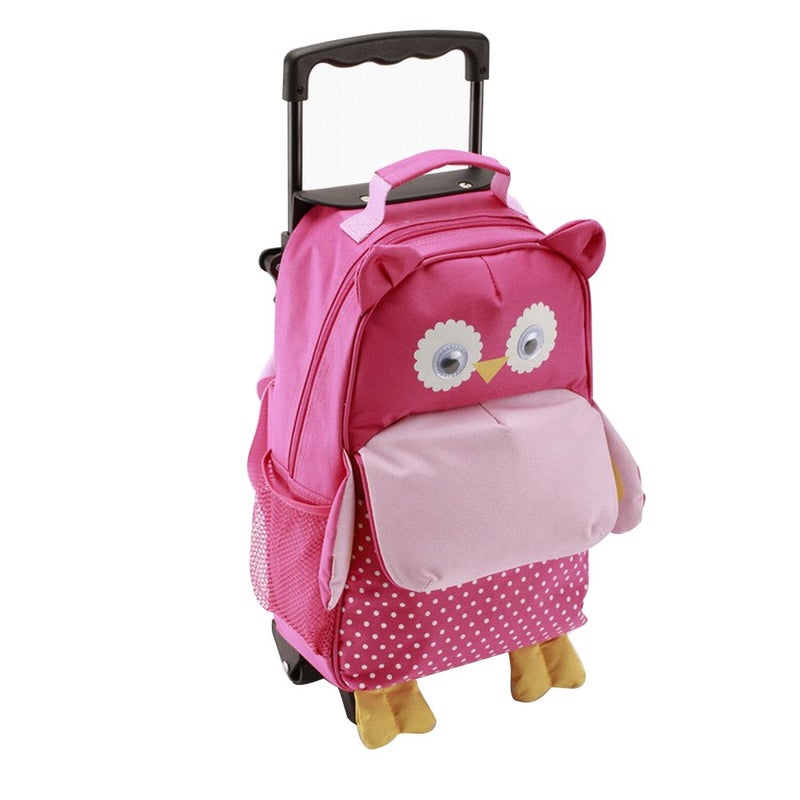 yodo Zoo 3-Way Kids Suitcase Luggage or Toddler Rolling Backpack with wheels,Small Owl - Image 1